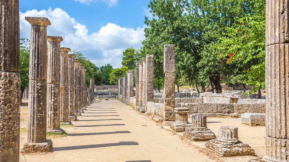 ancient olympia peloponnese greece
